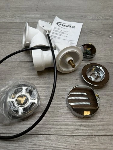 PROFLO PF644CP PF644 Series 22" PVC Cable Drain - Chrome - Picture 2 of 2