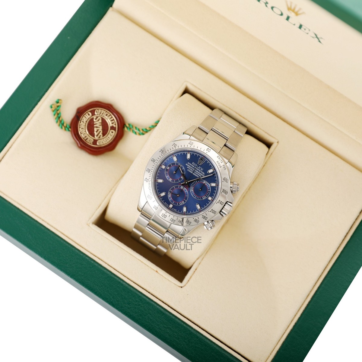 Rolex Mens Daytona 116520 Cosmograph 40mm Steel Chronograph Watch
