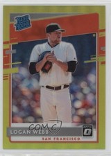 2020 Panini Donruss Optic Rated Rookies Retail Lime Green Prizm Logan Webb 19rf