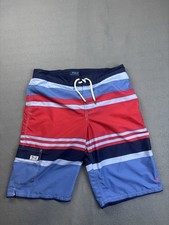 Polo Ralph Lauren Blue/Red Striped Swim Trunks Boy's Size: 18-20 XL Lined
