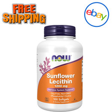 NOW Foods Supplements, Sunflower Lecithin 1200 Mg with Phosphatidyl Choline, 100