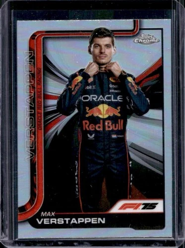 2025 Topps Chrome F1 Formula 1 Max Verstappen Refractor F1 Formula 1 Driver #1