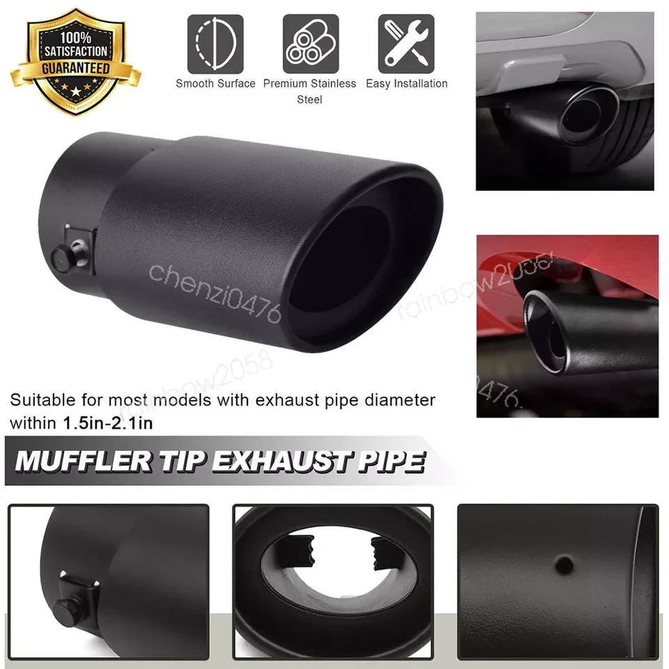 2PC For Lexus ES250 ES350 Car Exhaust Pipe Tip Rear Tail Throat Muffler Tailpipe Foto 3 de 4