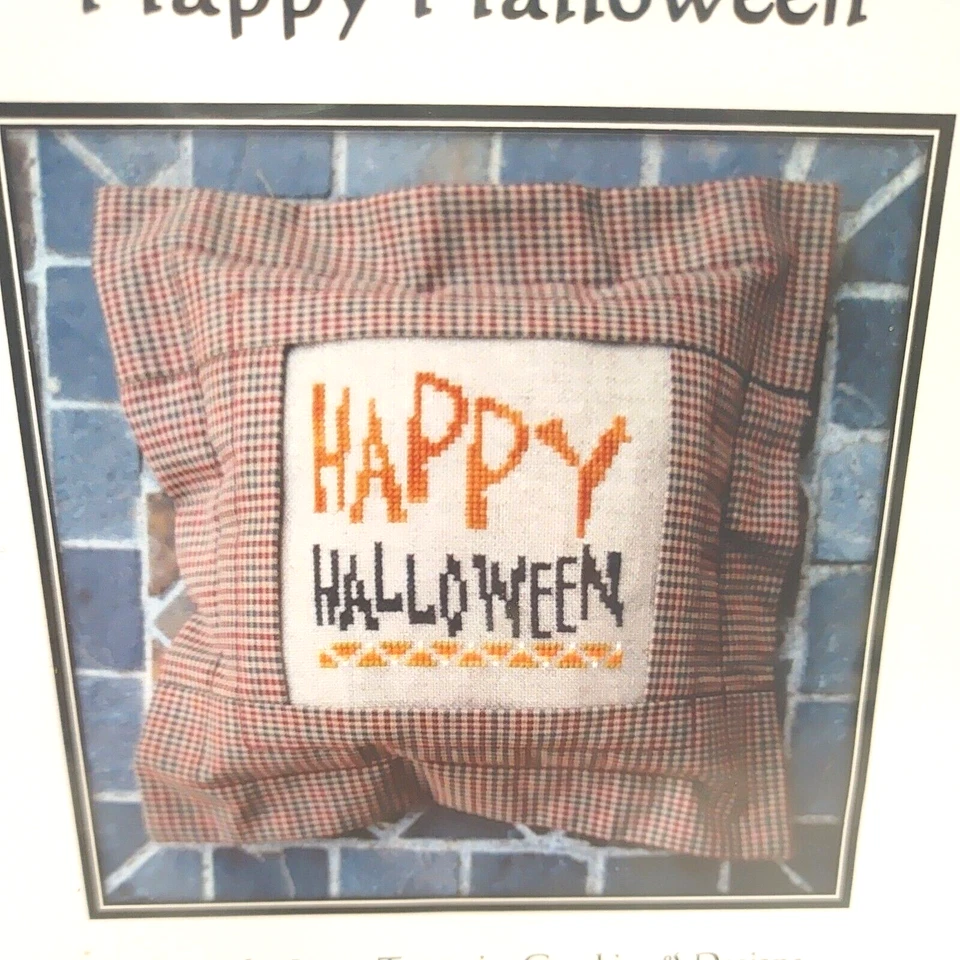 Happy Halloween Cross Stitch Pattern Turquoise Graphics - Image 2 of 3