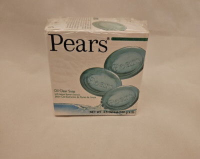 PEARS Lemon Extract Pure & Gentle Glycerin Green Soap - 3 Pack x 3.53 oz