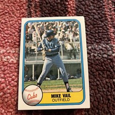 1981 Fleer Mike Vail Chicago Cubs #311