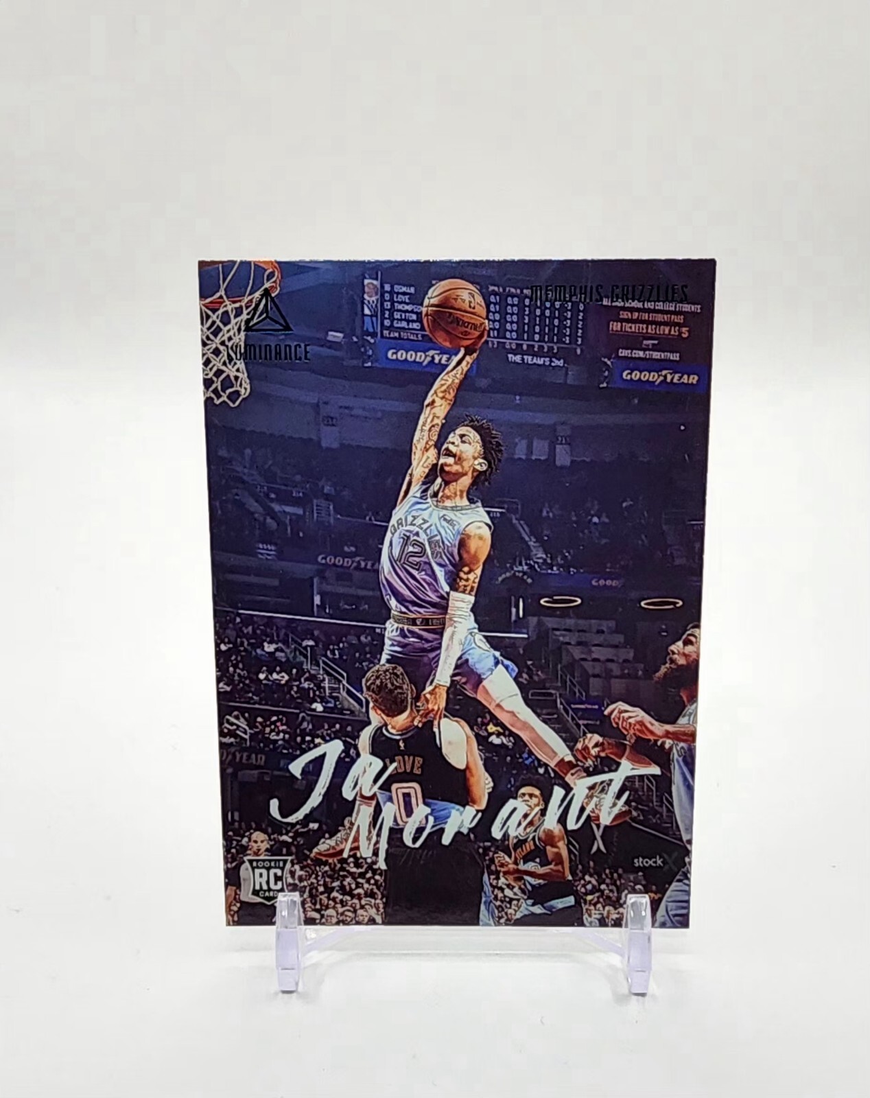 2019-20 Panini Chronicles Luminance Ja Morant Rookie Green Exclusive No. 165