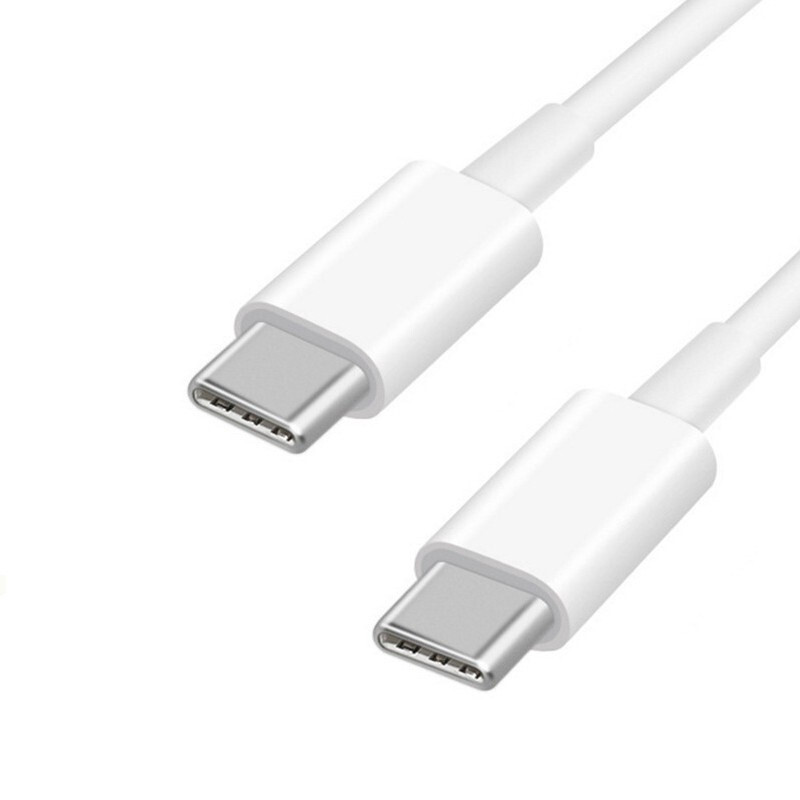 Type C to type C cable. Compatible with Samsung Galaxy and iPhone 15 and later.