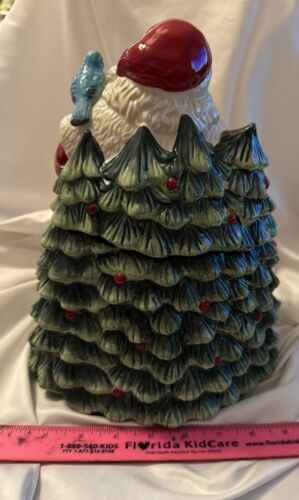Waterford Holiday Heirlooms, Santa With List Ceramic Cookie Jar 11’ NEW NIB - Picture 6 of 10