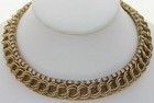 Vintage Signed Rhinestone Choker Necklace Jewels By Julio Mesh — photo 1