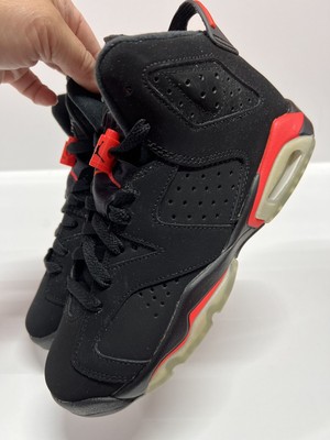 🔥2014 Nike Air Jordan 6 Retro BG Black Infrared 23 Size GS 5Y 384665-023  Unworn | eBay