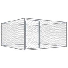 Outdoor Dog Kennel Galvanised Steel Pet Frame House Playpen Enclosure Run Cage
