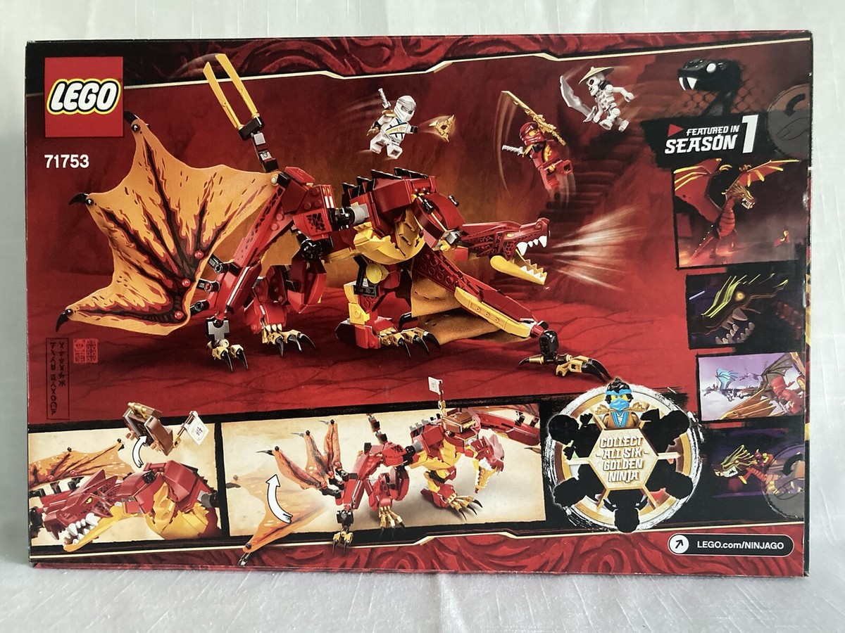 NEW NINJAGO Legacy Fire Dragon Attack w/ Golden Nya 563 Piece Box
