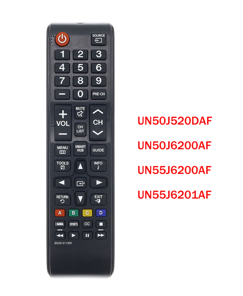 Samsung TV Replace Remote for UN50J520DAF UN50J6200AF UN55J6200AF UN55J6201AF