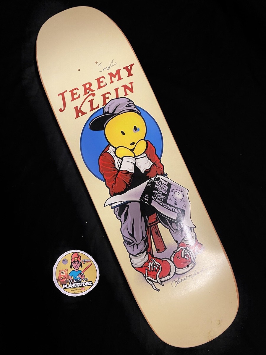 RARE SIGNED by Lance Mountain JK Industries Black Eye Kid Screened