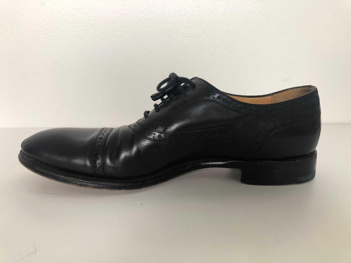 Goodyear Welted 黒 レザー ドレスシューズ 26cm 3E GUCCI Authentic Goodyear Welted Tassel Black Leather Oxford