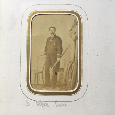 Foto CDV 19. Jh. Alfredo Roca Schiffszähler Cartagena Spanien 19. Jh.