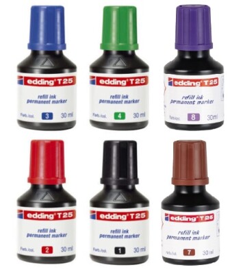 Edding T25 Nachfülltusche für Permanentmarker mehrere Farben wählbar 30ml