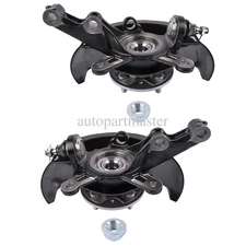 2Pcs Wheel Hub Bearing Steering Knuckle Assy for Honda Civic 2003-05 1.7L Front