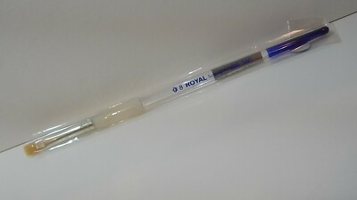 Brush, ROYAL, Soft-Grip # SG155- 8,  bright, Dark Blue handle