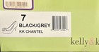 Kelly & Katie “Chantel” Black/White Crosshatch design Heels Shoes Size US 7 — photo 6