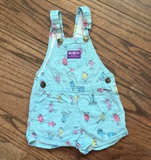 Vintage Baby B'gosh OshKosh Toddler Size 24 M USA Girls Vestback Light Blue