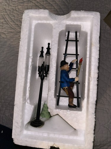 Dept 56 Heritage Village Collection "Lamp Lighter" Accessory Set - #5577-8 - Picture 2 of 2