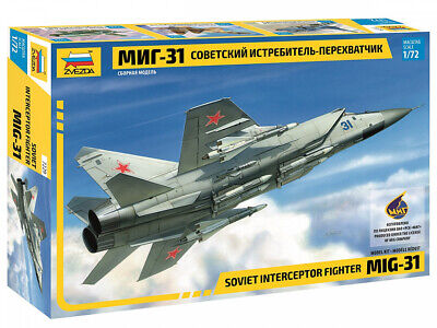 " Zvezda 1/72 Model Kit For Kids Adults 9-13 7278 Airplane "Mig-29