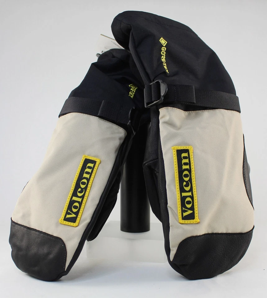 Volcom 91 Gore-Tex Snowboard Mittens, Men's XL Extra Large, Khakiest Khaki Black - Image 2 of 4