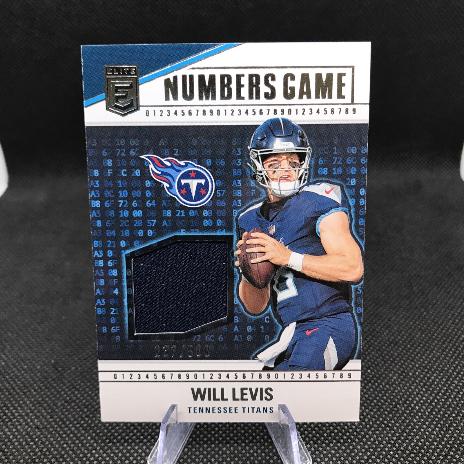 2024 Donruss Elite Will Levis Numbers Game Patch 237/500 Titans