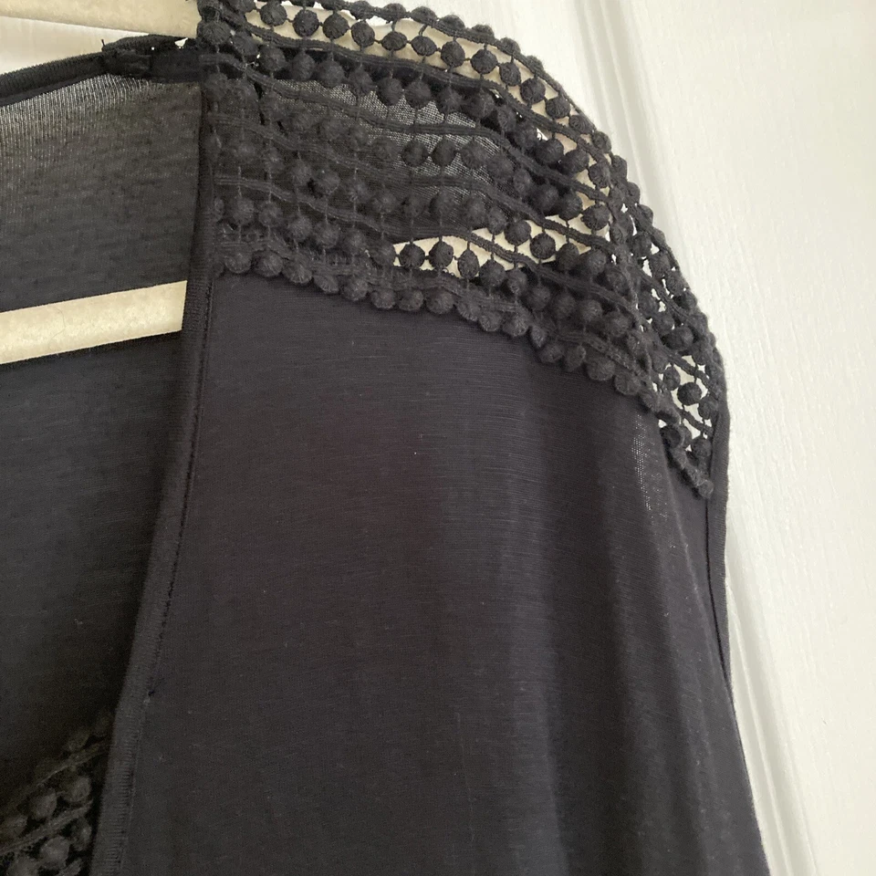 Vestido para mujer Attention talla L negro decorativo sin mangas elástico informal playa Foto 4 de 4