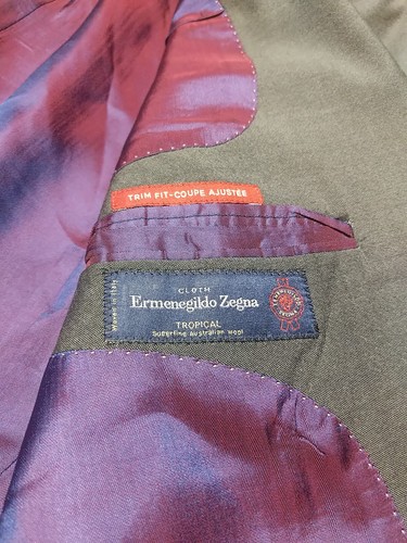 Cappotto sportivo Ermenegildo Zegna 40 grigio lana Italia blazer saks 5362 orlo aderente - Foto 6 di 19