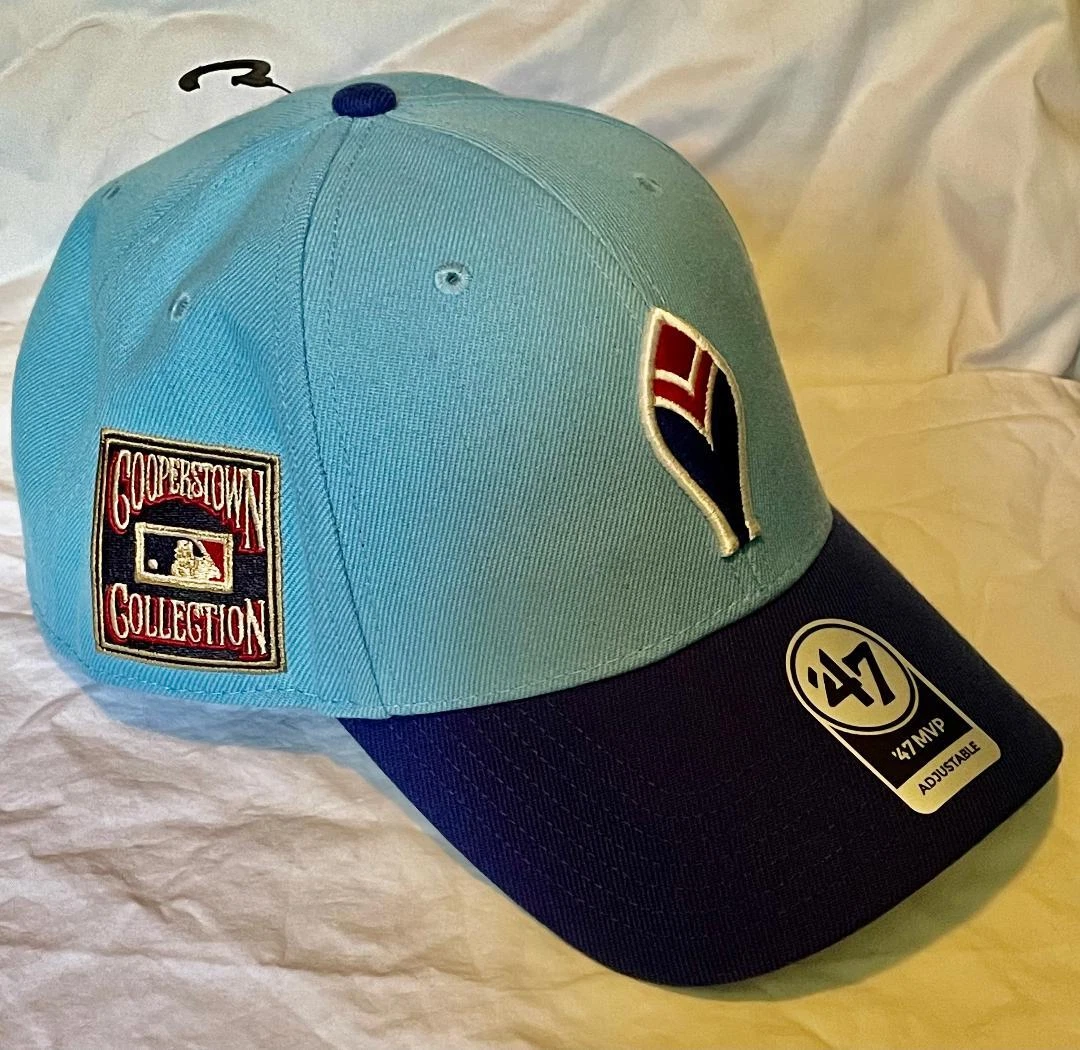 ATLANTA BRAVES 47 BRAND COOPERSTOWN 70'S FEATHER LOGO OSFM SNAPBACK HAT/CAP NWT