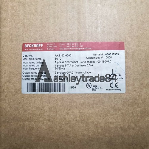 1PC NEW BECKHOFF AX5103-0000 server Driver | eBay