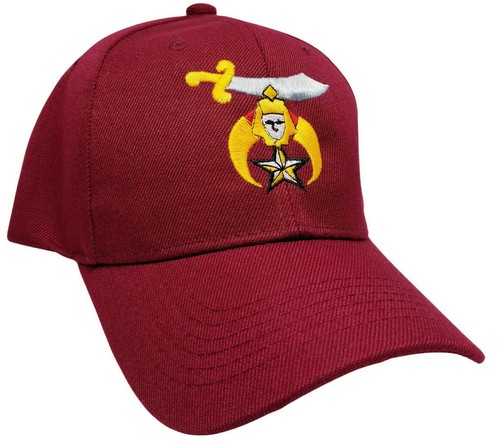Shriners Baseball Cap Maroon Shriner 