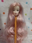 Gorgeous NEW" Vintage Look "Fashion Doll replaceable head, Pink Silky Hair, NEW