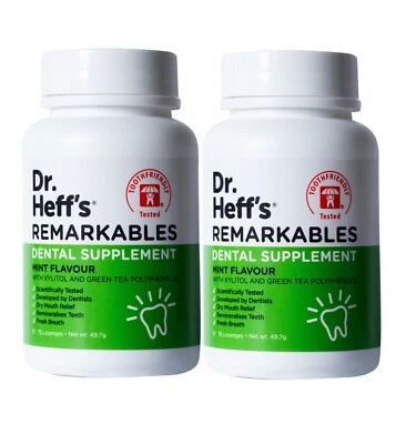 DR HEFFS Dr Heff’s Menta Senza Zucchero con Xilitolo 2 x 75 Mentine