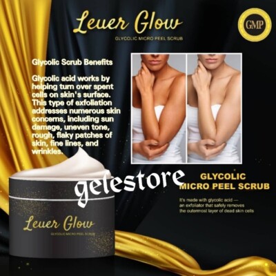 Glycolic micro peeling & exfoliating body scrub.   satisfaction 250g x 1 jar