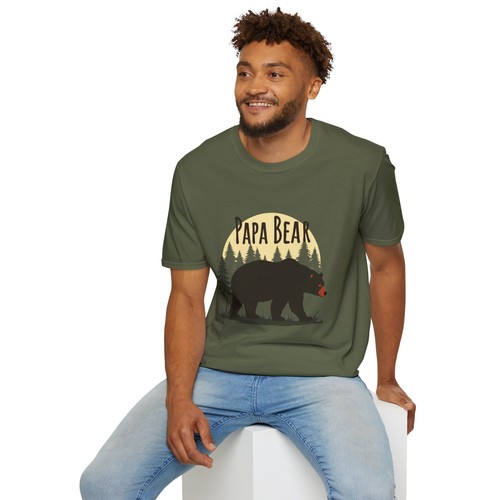 Papa Bär rustikal T-Shirt, perfekt für Vatertag, Papa, Geschenk - Bild 5 von 24