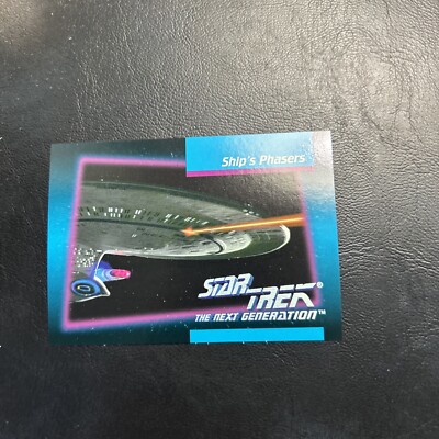 Jb101d Star Trek The Next Generation 1992 #056 Uss Enterprise Ships Phasers