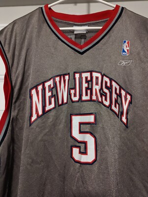 Mens Reebok NBA New Jersey Nets Jason Kidd Jersey XXL #5 | eBay