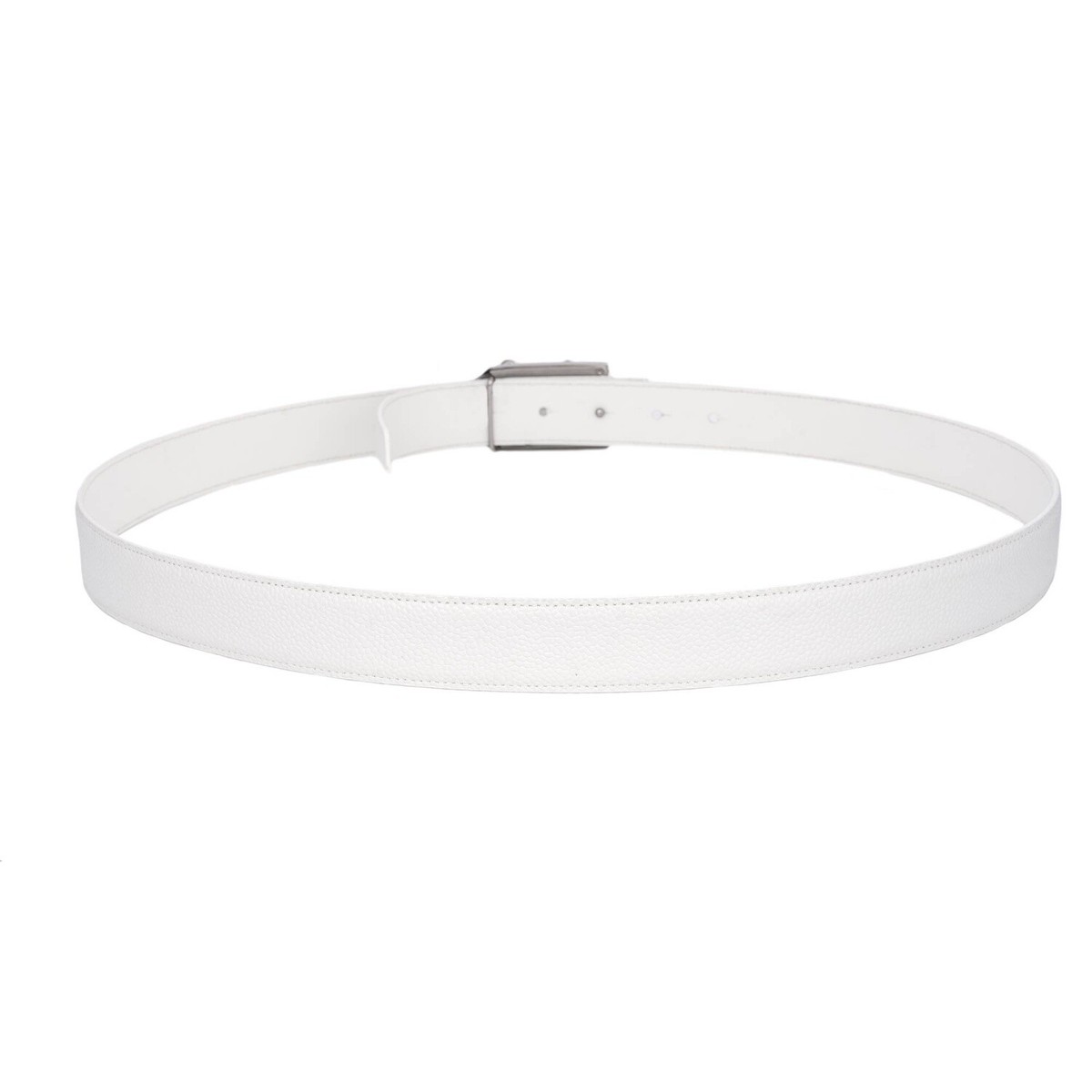 Dolce & Gabbana ホワイトレザーベルト ストーン付き DOLCE & GABBANA Crystal Stud Studded DG Logo Leather Belt