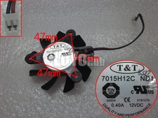 T T graphics card fan 7015H12C ND1 12V 0.4A 65x65x10mm 2-Pin 65mm
