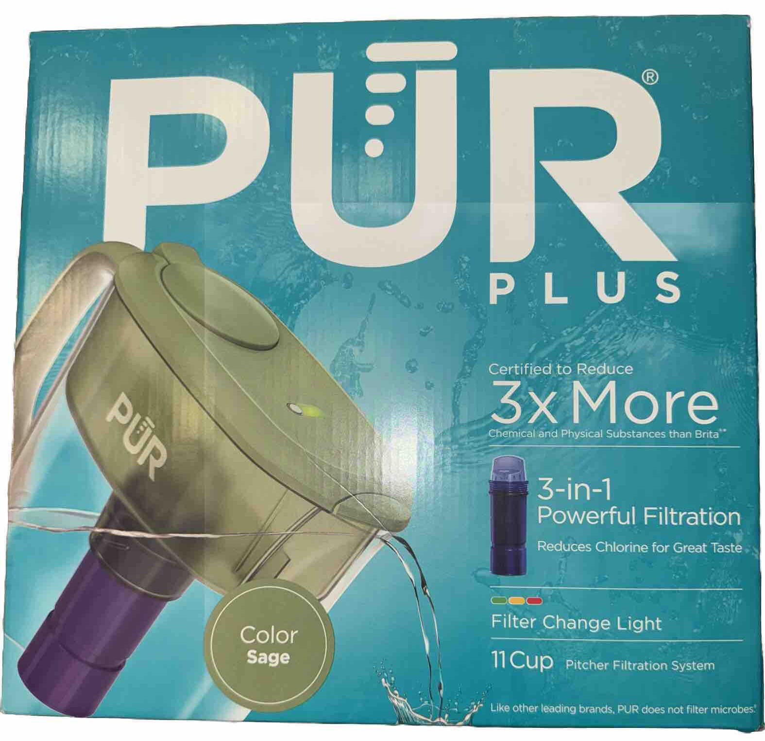 PLUS 11 Cup Water Pitcher Filtration System, W 11.4" x H 10.