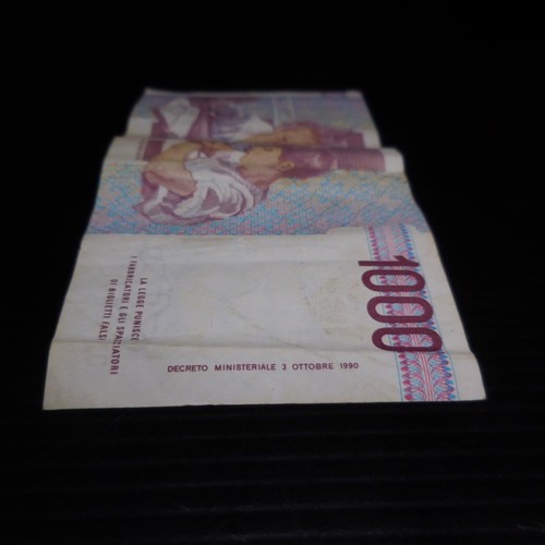 N24.152 Currency Bill Banca Italia 1000 Lira DF601814F Maria Montessori 1990 - Picture 3 of 14