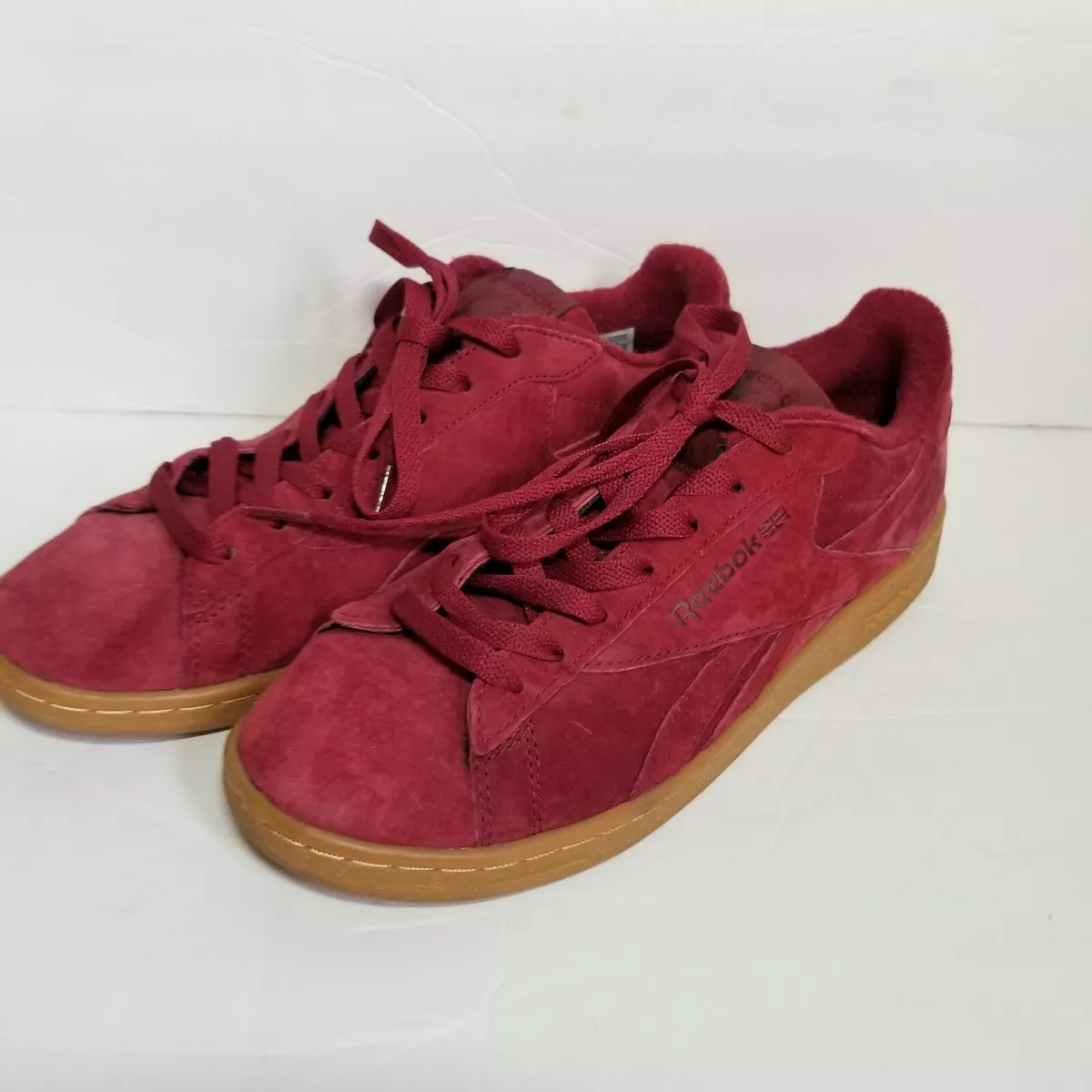 sigte Hav kandidatgrad Reebok NPC UK Gum Sole Classic Sneakers Burgundy Suede Mens 8.5 Retro  Excellent | eBay