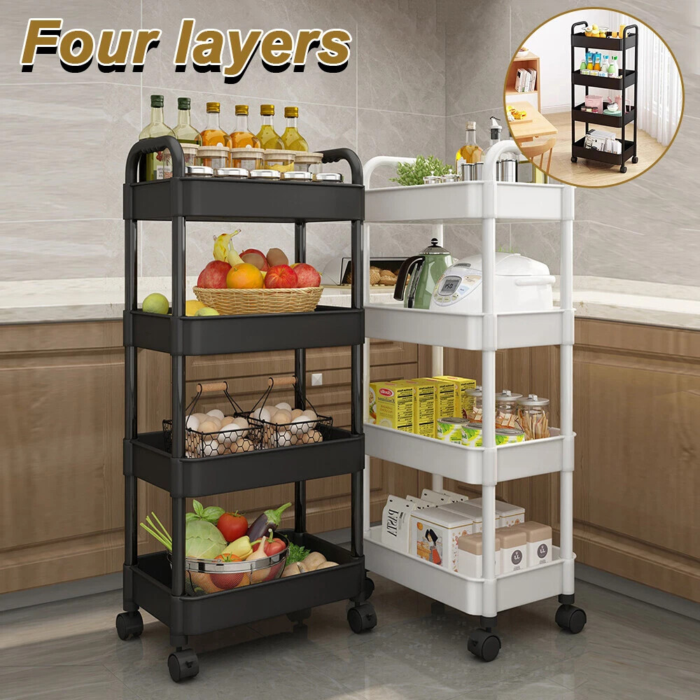 Rollwagen Küchenwagen Servierwagen Bücherwagen Rollregal Bastelwagen mit Rollen