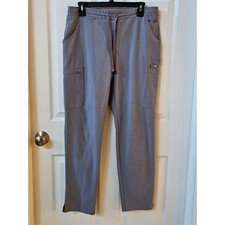 FIGS Women's Yola Light Gray Scrub Pants Size Medium Style TW2000R