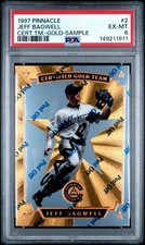 1997 Pinnacle PROMO - Certified Gold Team Jeff Bagwell - Very Rare