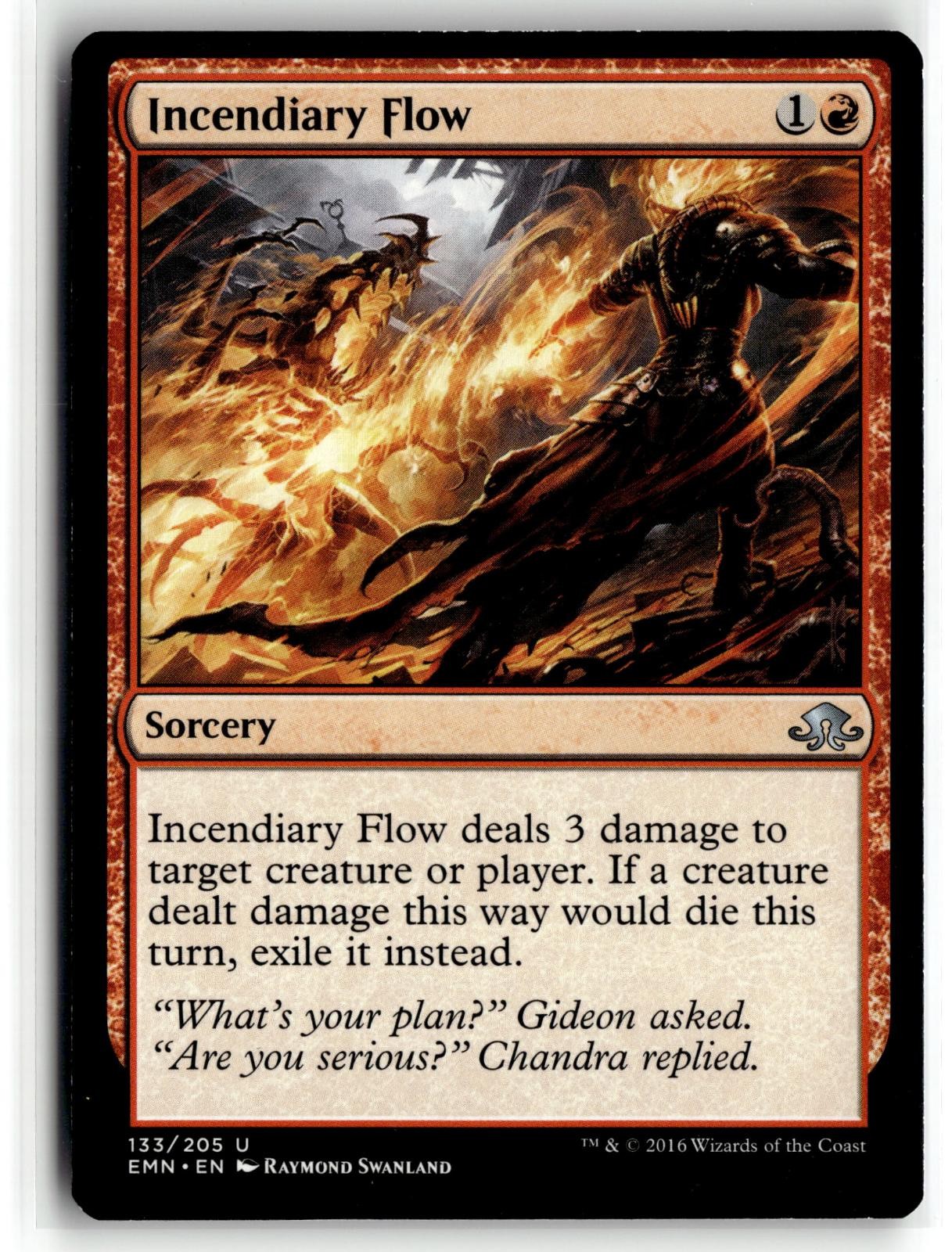 INCENDIARY FLOW 133 UNCOMMON ELDRITCH MOON MAGIC: THE GATHERING LIGHTLY PLAYED